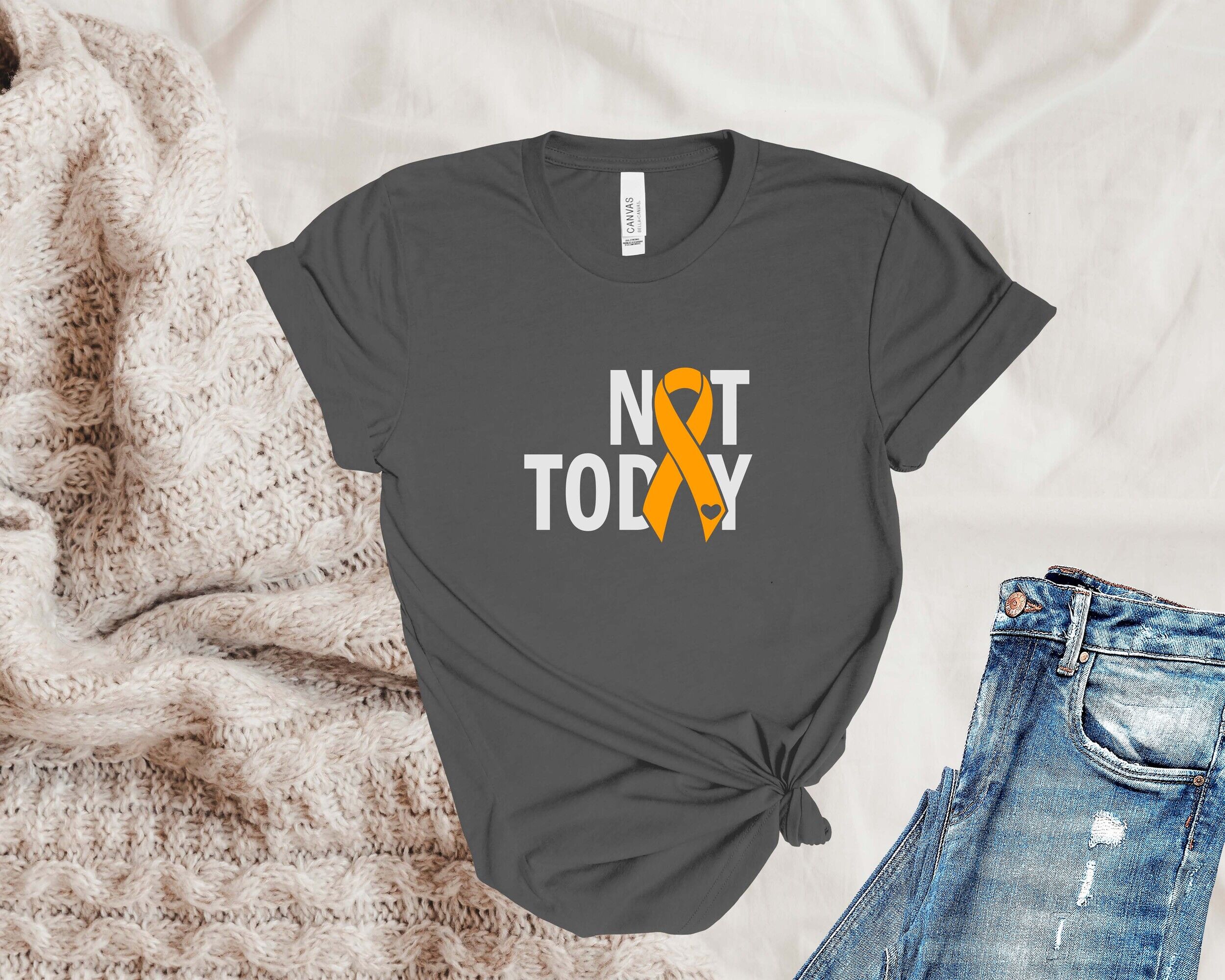 Leukemia Cancer Shirt, Leukemia Cancer Warrior, Not Today Cancer Shirt, Gift For Mom, Leukemia Cancer Survivor Shirt - Image 2