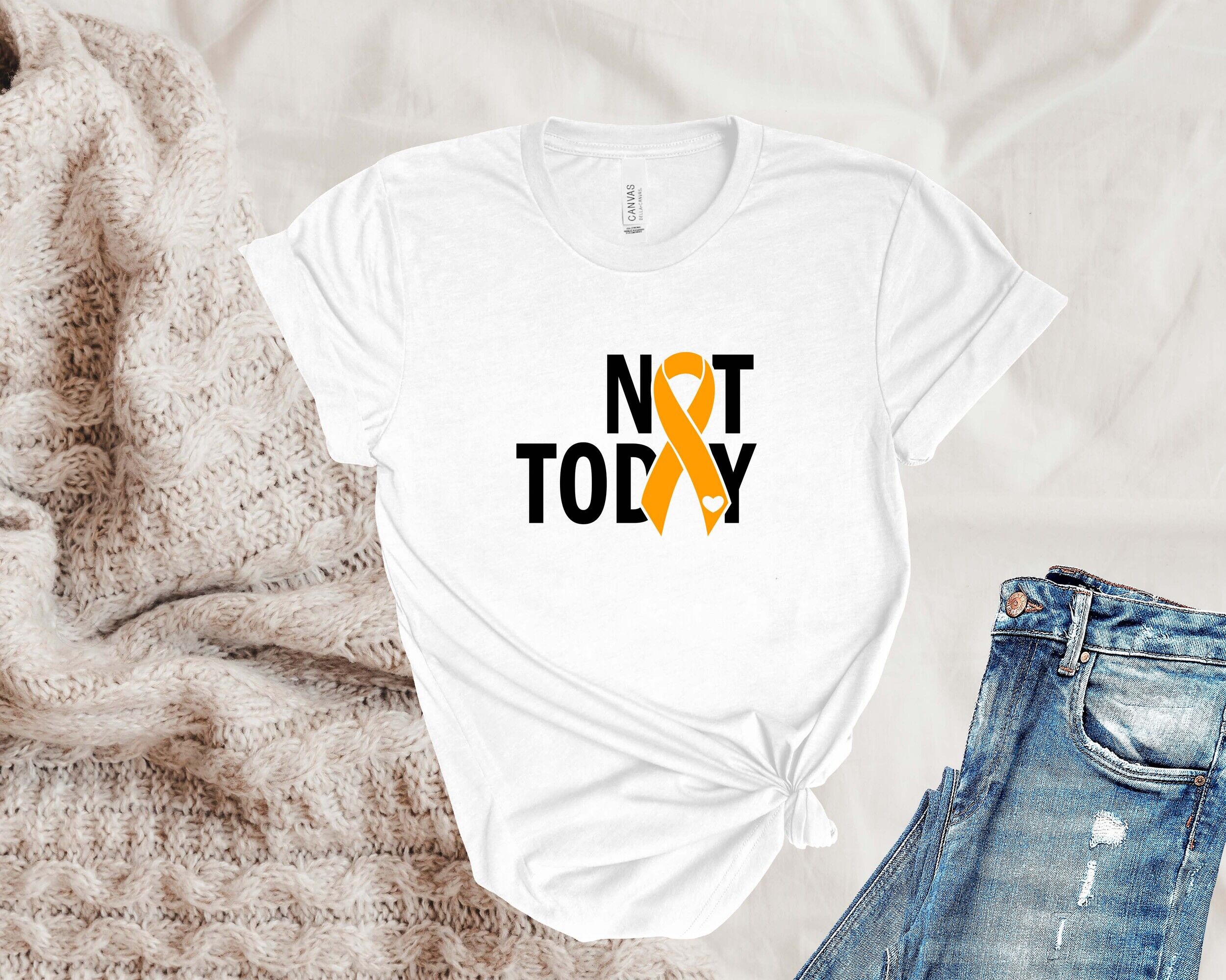 Leukemia Cancer Shirt, Leukemia Cancer Warrior, Not Today Cancer Shirt, Gift For Mom, Leukemia Cancer Survivor Shirt - Image 3