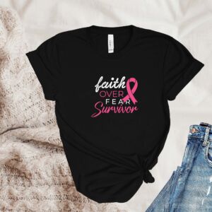 Breast Cancer Shirt, Breast Cancer Survivor, Faith Over Fear, Faith Over Cancer, Cancer Awareness, Christian Cancer Survivor Shirt