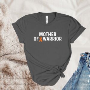 Leukemia Cancer T-Shirt, Mother Of Warrior T-Shirt - Women's Summer T-Shirt - Women's T-shirt - My Mom Is A Fighter T-Shirt - Gift Ideas