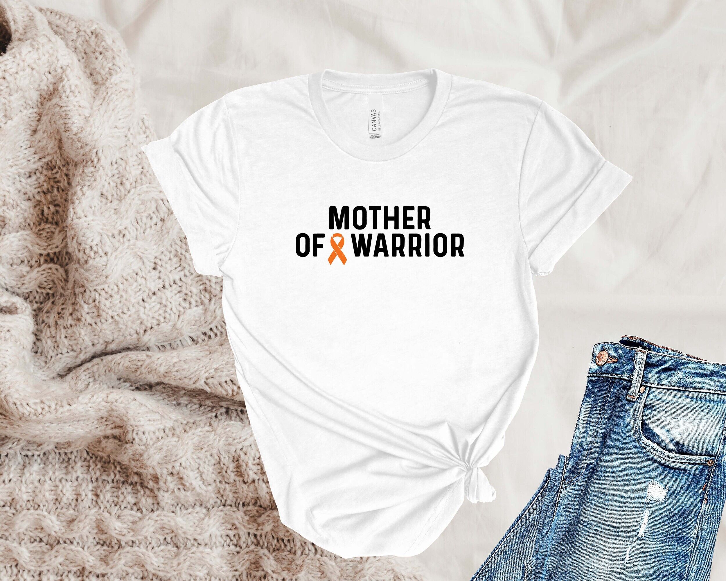 Leukemia Cancer T-Shirt, Mother Of Warrior T-Shirt - Women's Summer T-Shirt - Women's T-shirt - My Mom Is A Fighter T-Shirt - Gift Ideas - Image 3
